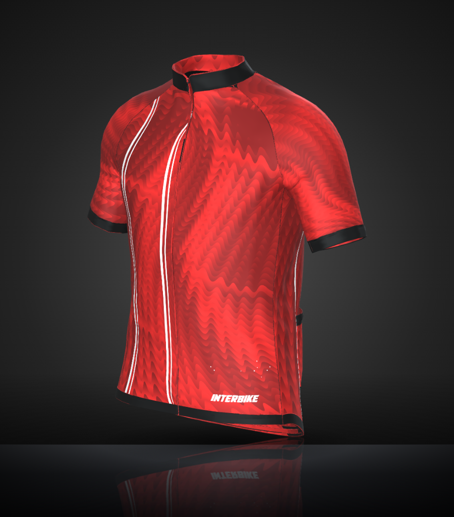 Maillot de cyclisme INTERBIKE, design Ripple