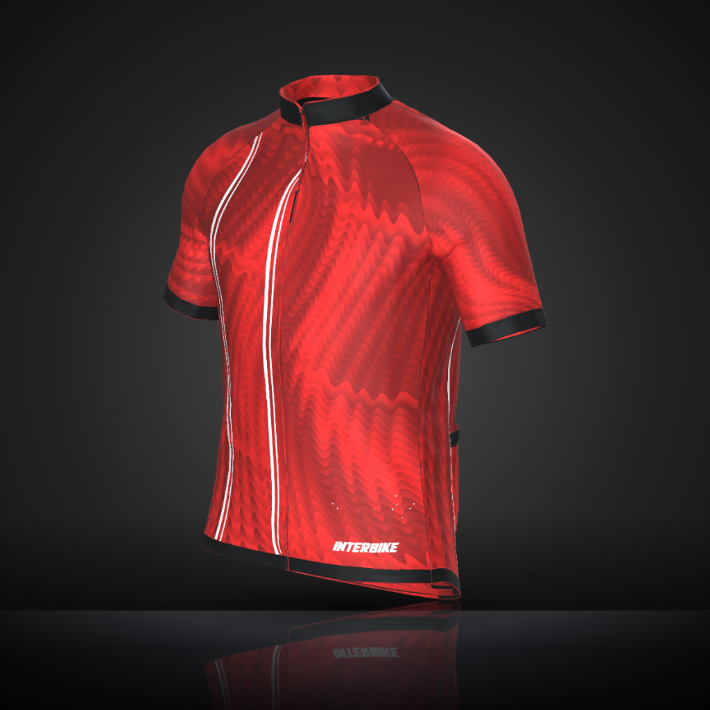 maillot-cyclisme-ripple Maillot de cyclisme INTERBIKE, design Ripple